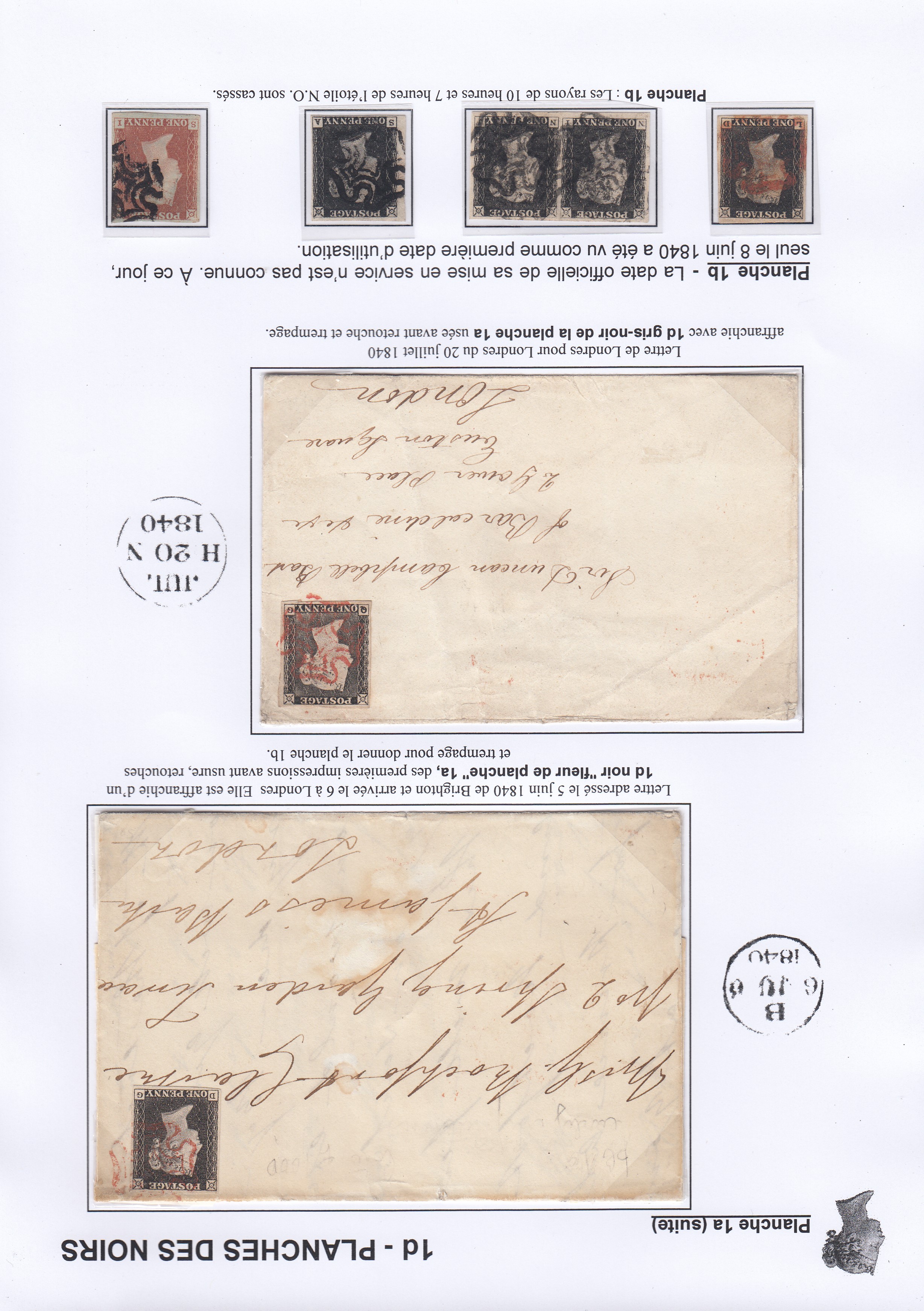 Timbres de Grande Bretagne en taille douce 1840-1879. Etude chronologique du planchage de leurs ��missions p. 3