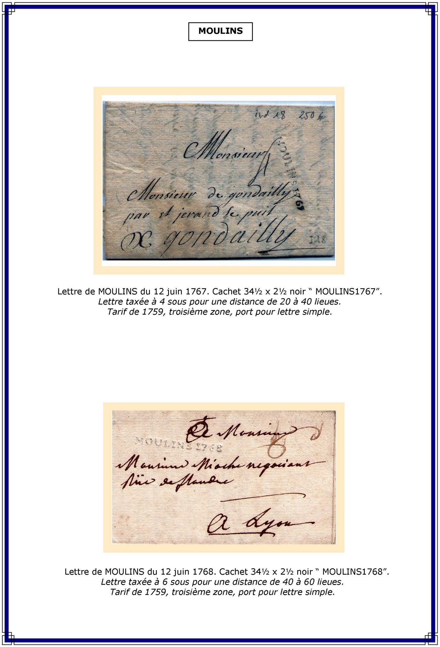 S������lection de marques postales de l���������Allier p. 12
