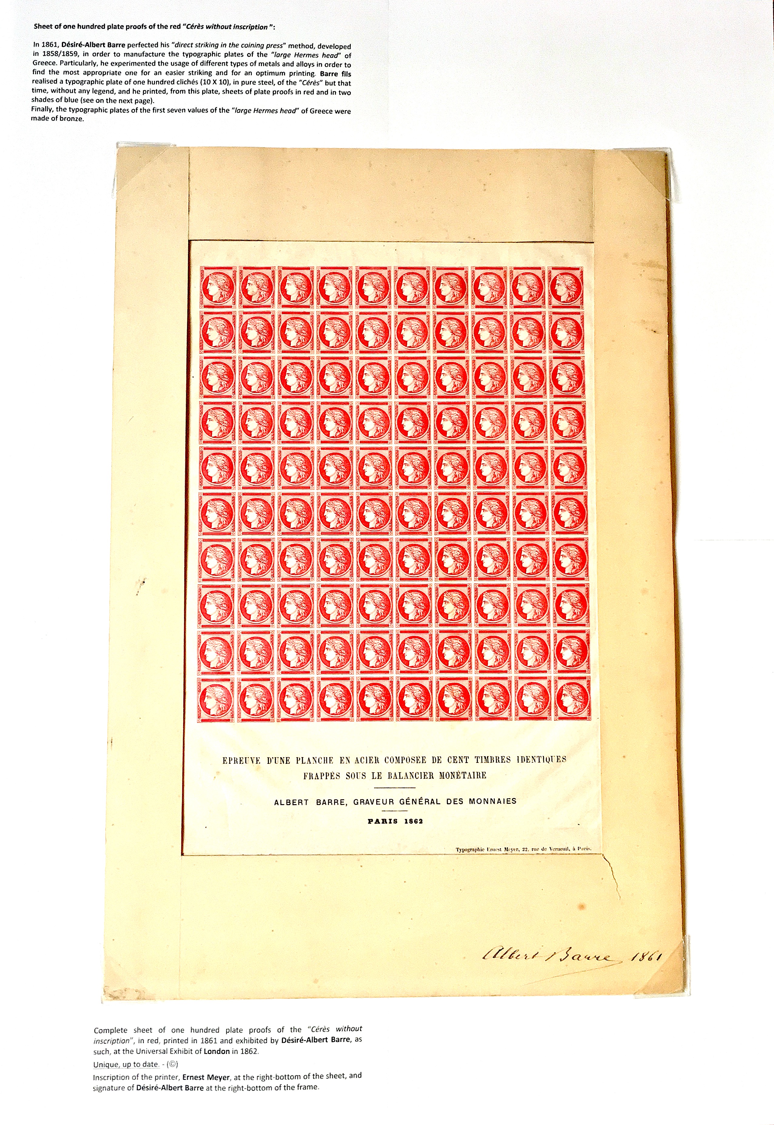 La fabrication et l���������utilisation postale des tirages de Paris de la grosse t������te d���������Herm������s de Gr������ce��������� p. 5