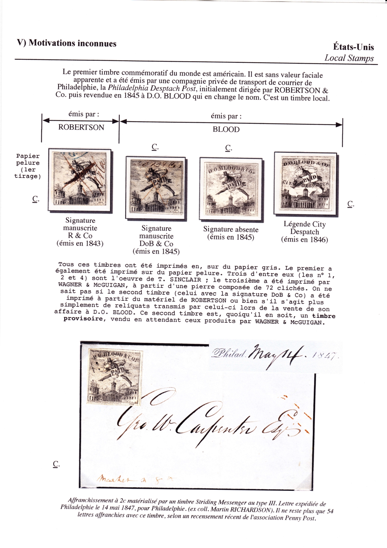 Les d��buts des timbres sans valeur faciale apparente p. 66