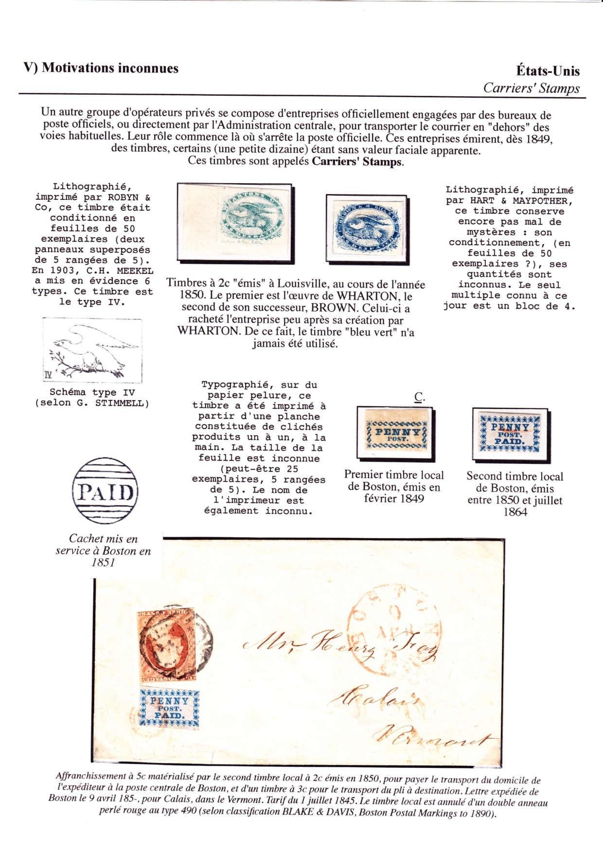 Les d��buts des timbres sans valeur faciale apparente p. 69