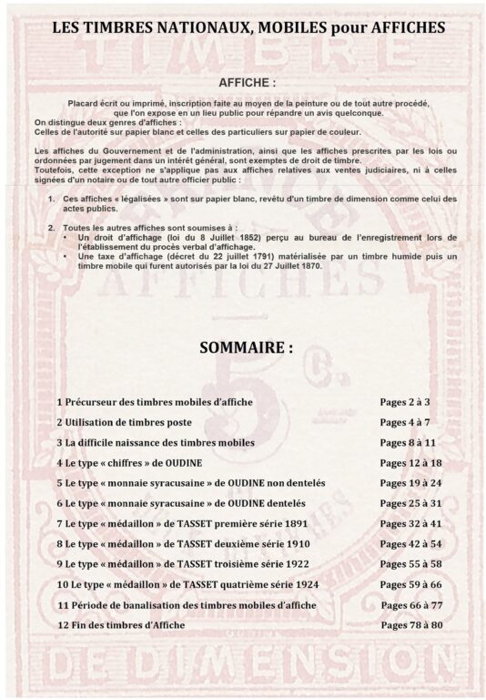 Les timbres nationaux, mobiles pour affiches