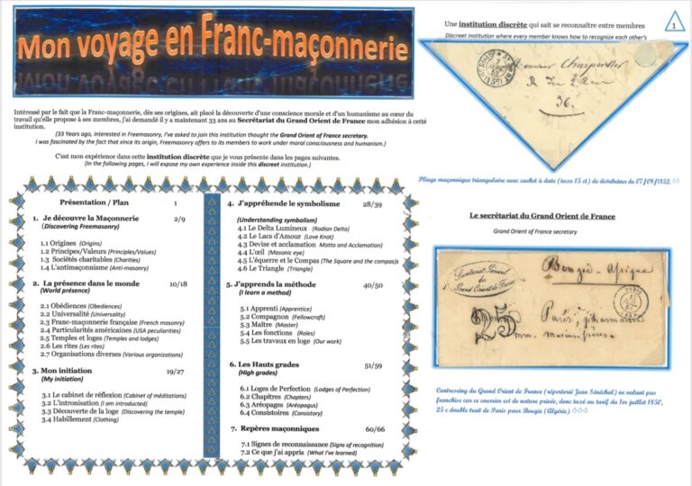 Mon voyage en franc-maçonnerie