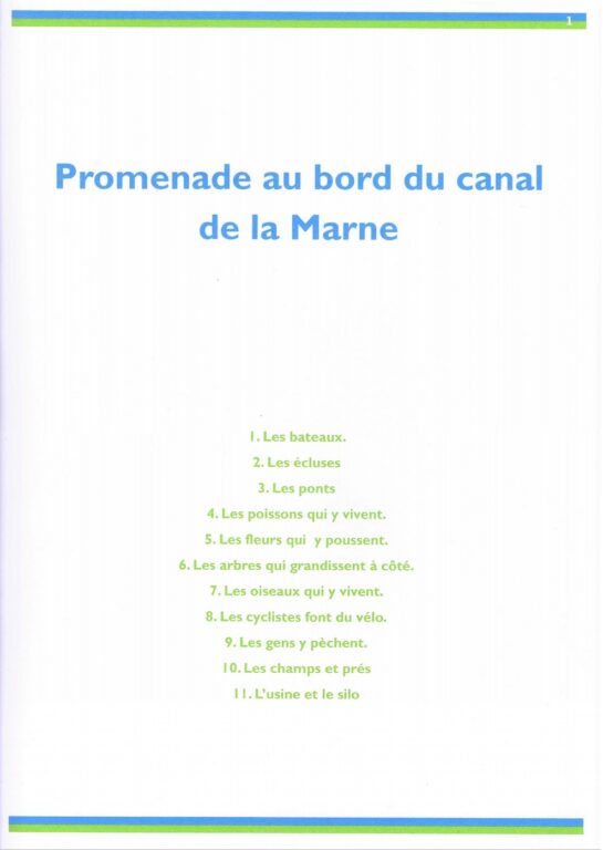 Promenade au bord du canal de la Marne
