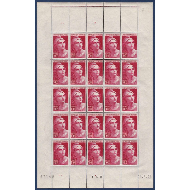 Une feuille de timbres