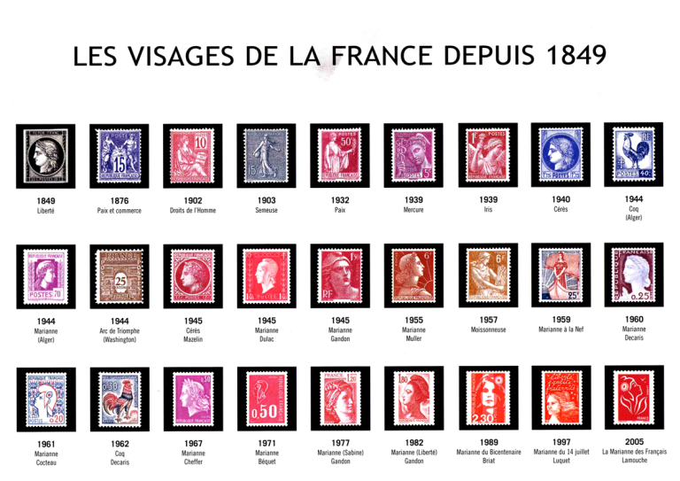 Timbres d'usage courant