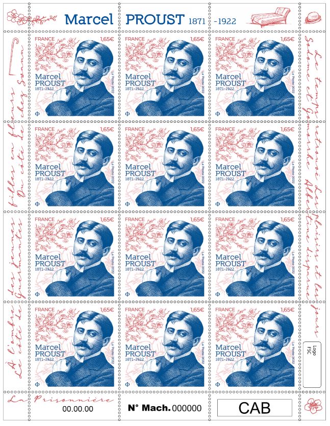 Emission Marcel Proust (1871 - 1922)